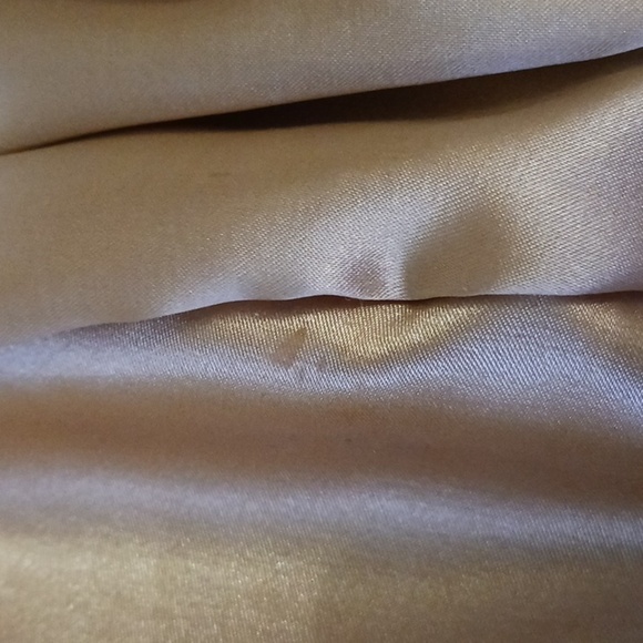 VINTAGE Jessica McClintock Gold Strapless Mini Dress, 80s Prom Queen, Size 4 - Picture 10 of 11